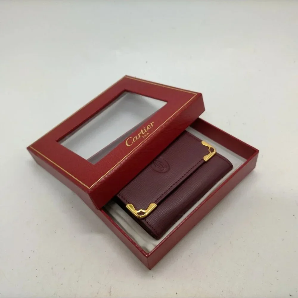 Cartier Coin Case Bordeaux Leather 128-042525